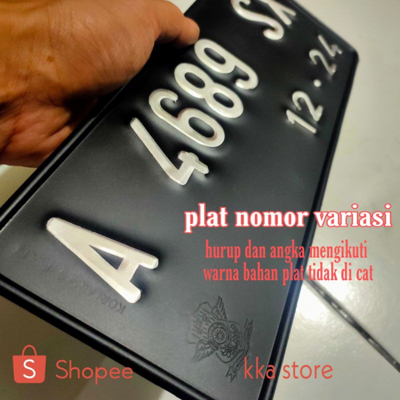 PLAT NOMOR MOTOR VARIASI CUSTOME / PLAT NOMER MOTOR STANDAR / VARIASI PLAT NOMER MOTOR Sesuai Keinginan