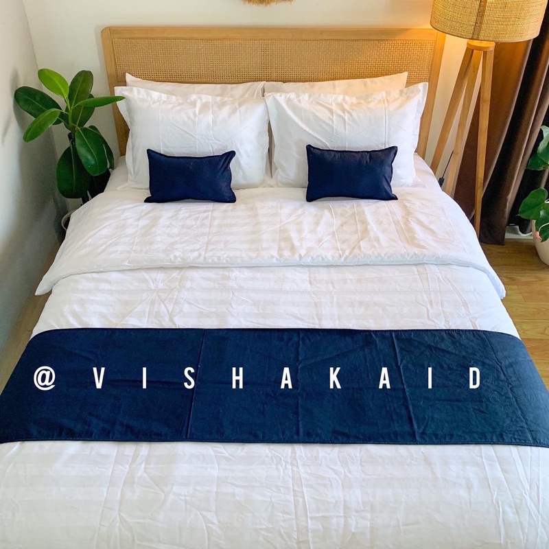 Bedcover Dobby Cotton 300tc salur ( tanpa sprei )