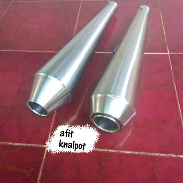 Ujung knalpot racing modif cb,japstyle,caferacer,scorpio,tiger,gl,vixion,verza,cbclassic