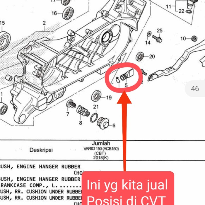 TUBE DRAIN CVT HITAM HONDA BEAT OLD BEAT POP BEAT ESP BEAT NEW LED DLL