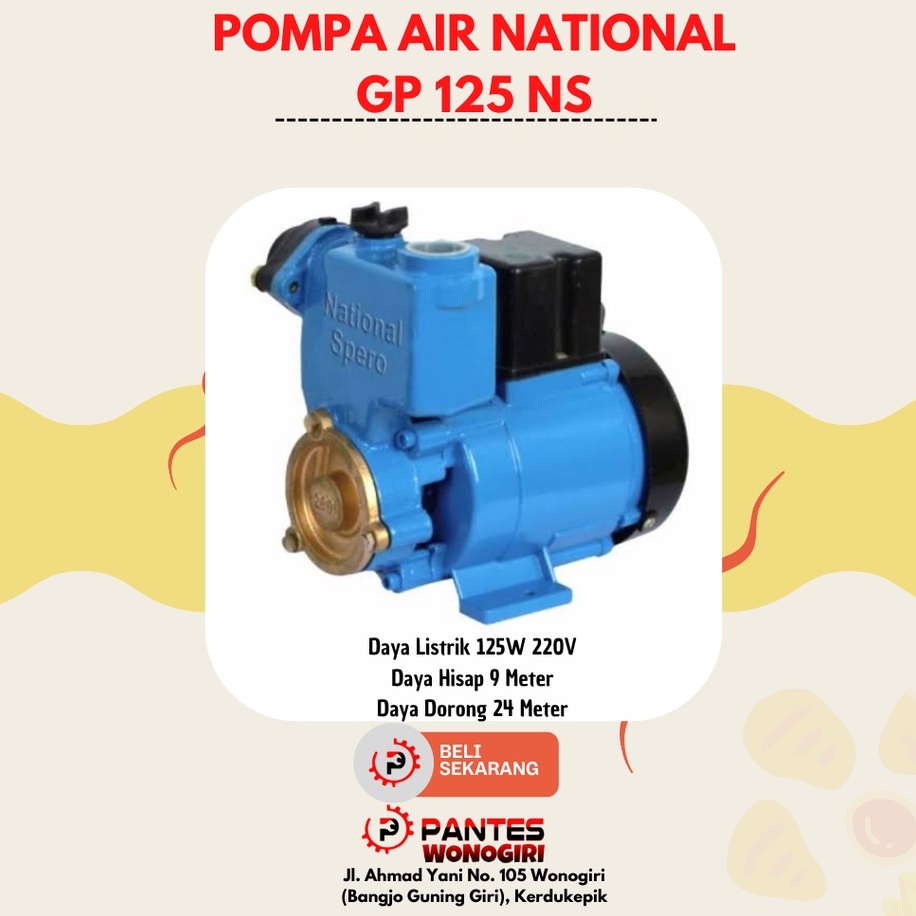 Pompa Air National GP 125 NS