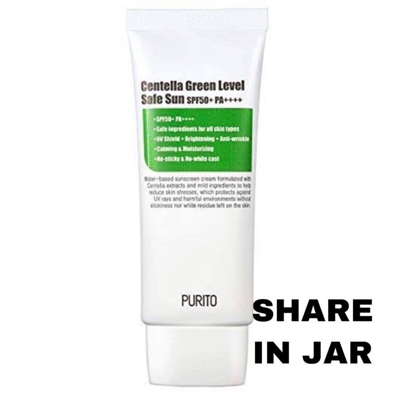 [SHARE] Purito centella green level safe sun spf 50+ share in jar