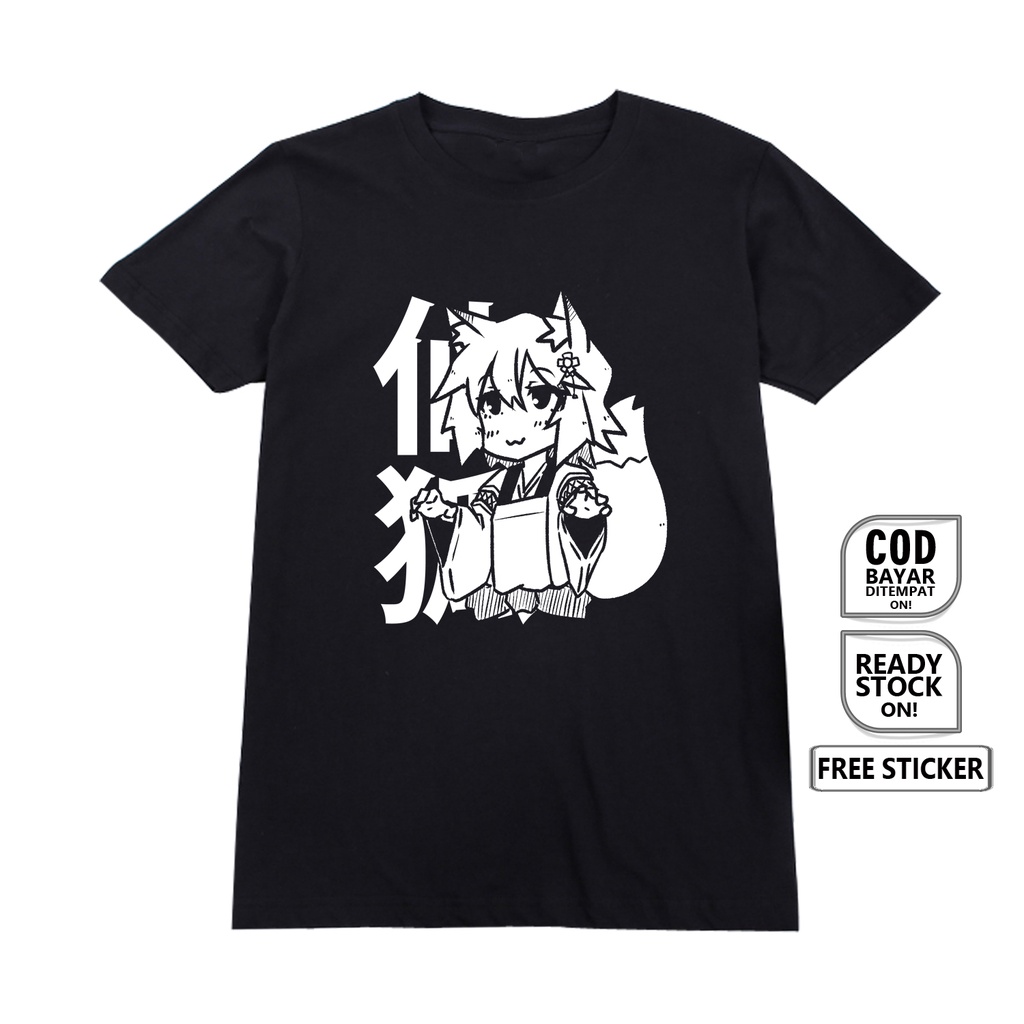 KAOS WAIFU ANIME MANGA SENKO SEWAYAKI KITSUNE NO SENKO-SAN SEN BAJU JEPANG JAPAN CULTURE COSPLAY JEJEPANGAN SHIRO KUROKO NAKANO YASUKO KOENJI YOZORA WIBU OTAKU - SIGN CLOTH