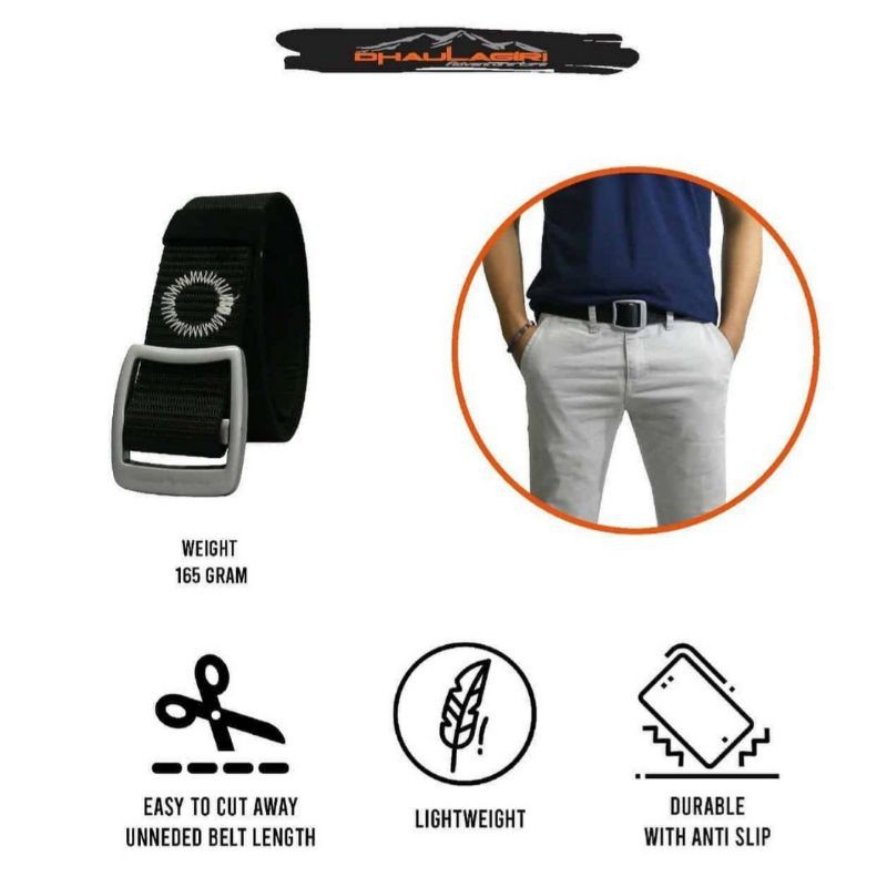 gesper ikat pinggang belt dhaulagiri nylon 02 sabuk outdoor gunung aksesories