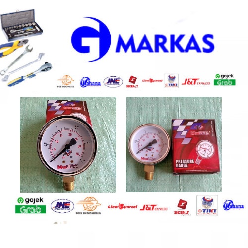 Pressure Gauge / Ukuran Angin / Ukuran Udara Kompresor MacUSA