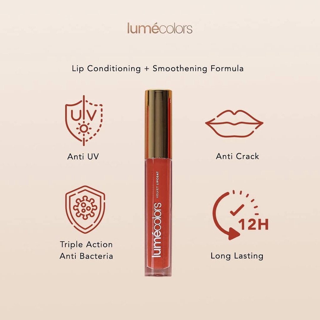 [FS] Lumecolors BPOM COD Lipcoat Lipstick Longlasting Transferproof Original