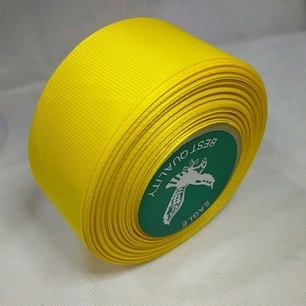 

Pita Grossgrain Kuning Terang Ukuarn 1.5 inch / 4cm Per Roll