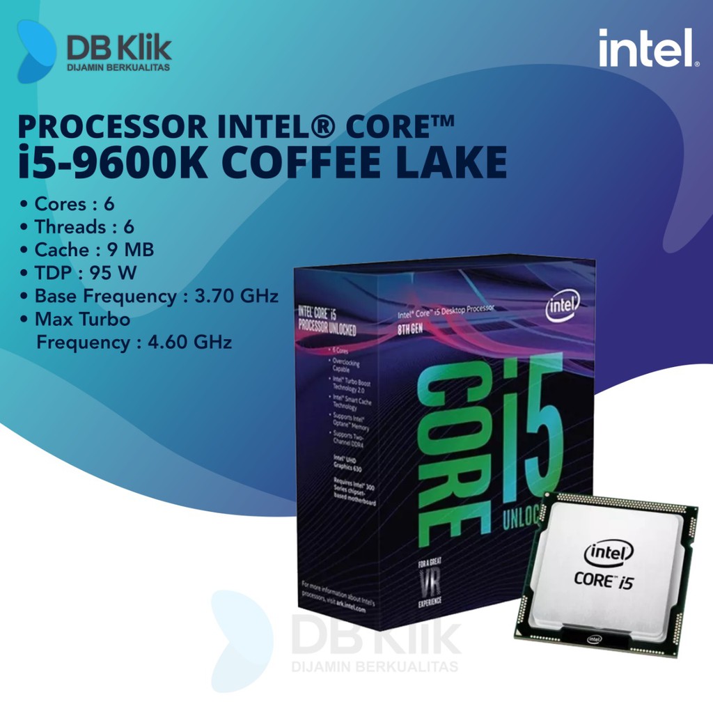 Processor Intel Core i5 9600K Coffee Lake Refresh 3.7 GHz (LGA 1151)