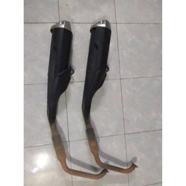 knalpot standar Yamaha R15 V3 original seken copotan