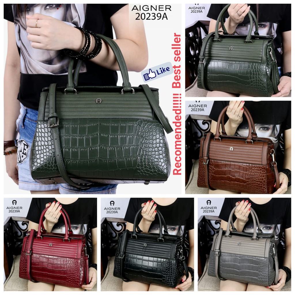 AIGNER Vintage Valois Tote Bag 20239A