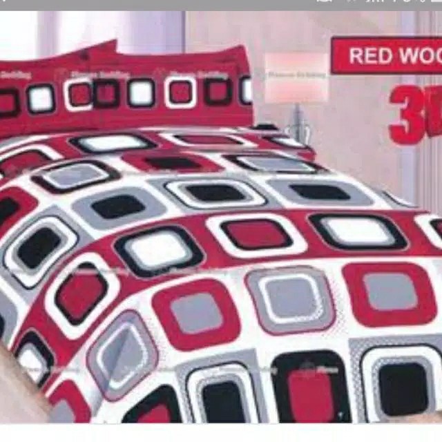 Sprei Bonita No 1 Uk 180x200 Red Wood