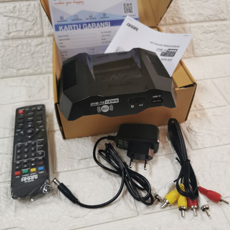 SET TOP BOX STB AKARI ADS 2230 525 ADS2230 ADS525 DVB T2 EWS ALAT MENGUBAH TV LED SIARAN DIGITAL CON