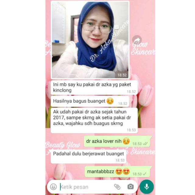 PAKET BRIGTHENING KINCLONG AZKA BEAUTY GLOW SKINCARE