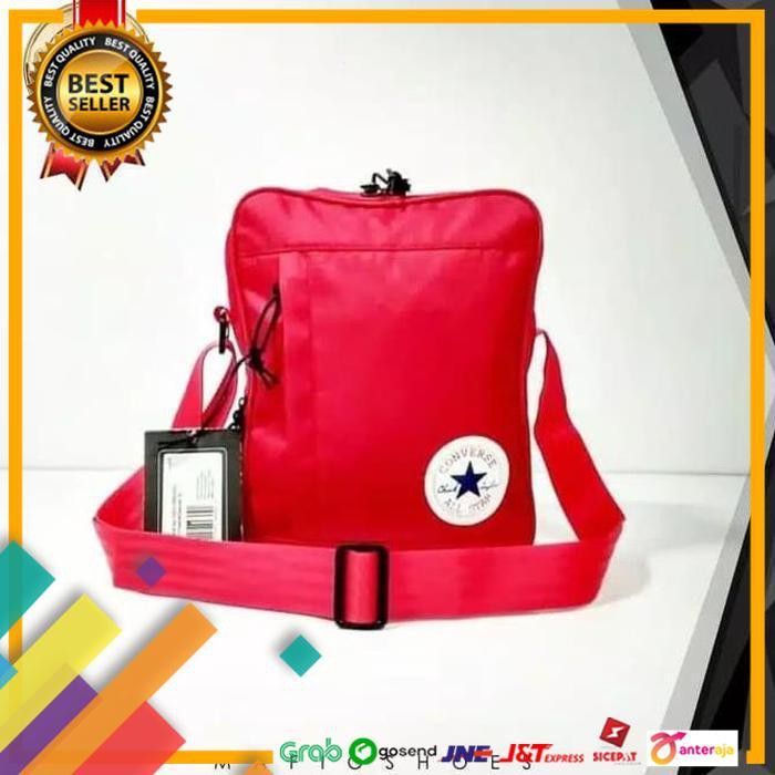 BIG SALE.. TAS CONVERSE POLY CROSS BODY RED/TAS CONVERSE/TAS SELEMPANG ..TERLARIS