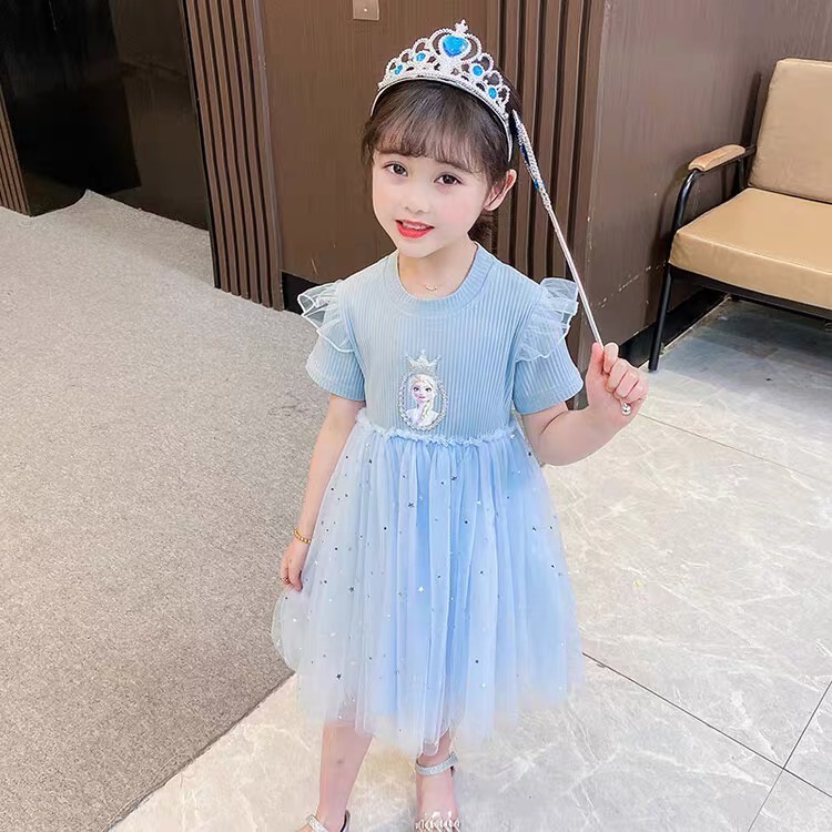 Dress Anak Bayi Frozen 2 Princess Elsa Tutu Cute Import 2-8 Tahun