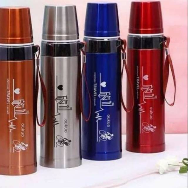 TERMOS STAINLESS HOT &amp; COLD 800ML TERMOS PURE HEALTHY HAPPY [GRATIS BUBBLE] TERMOS AIR PANAS DINGIN