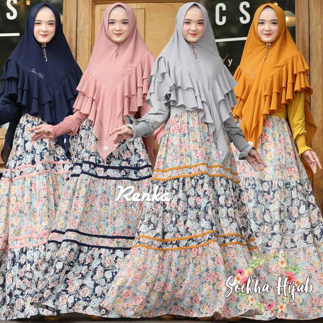 GAMIS MOTIF SET SYAR'I - RENKA SYAR'I BY SOEKHAHIJAB