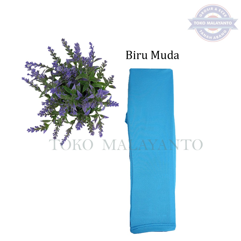 MANSET TANGAN DAN MANSET TANGAN JEMPOL  Pria dan Wanita/Fingerless/Handshock Jempol Polos Bahan KAOS-Biru Muda/Turkish