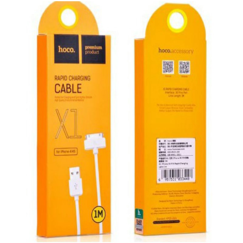 HOCO X1 Cable Iphone 4/4S/4G Kabel Charger Original