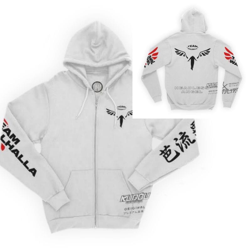 Ready Stock!! Jaket Vallhala team Tokyo Revengers /Hoodie pria best premium ฌ