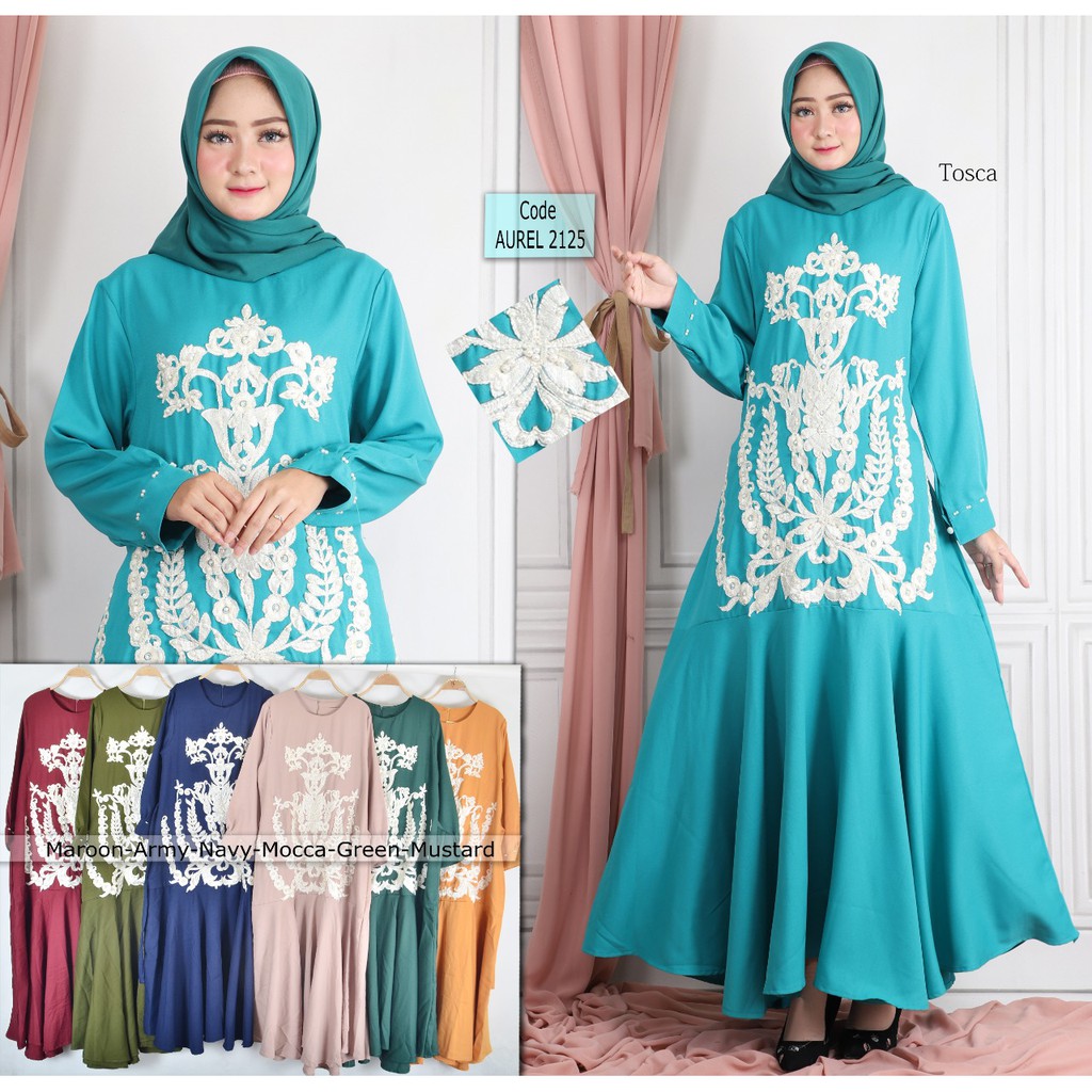 GAMIS PESTA MEWAH DUYUNG / GAMIS KONDANGAN / GAMIS HAJATAN / GAMIS UMROH