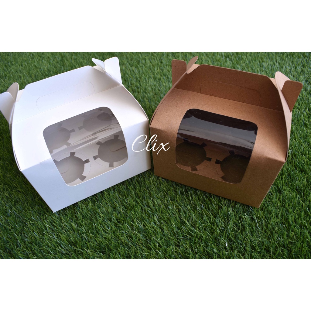 Jual Box Cupcake isi 4 tenteng (1pack = 5pcs) Shopee Indonesia