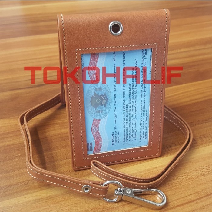 

Jualan Tempat Kartu Karpeg Id Card Holder Kulit Asli Model Jepit Saku Gantung Berkualitas