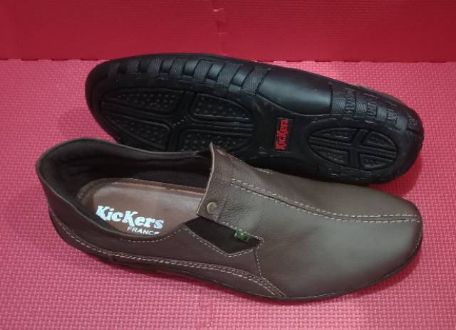 Sepatu Formal Pria/Sepatu Kulit Asli/Sepatu Kerja Pria/Merek Kickers/Sepatu Casual/SlipOnPria