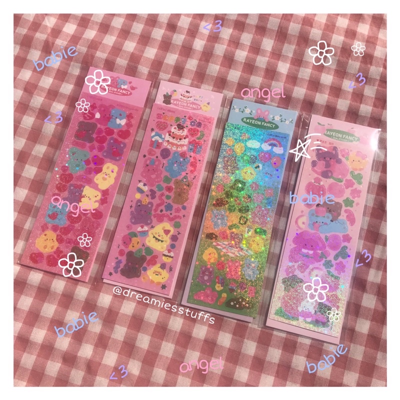 

(Dream) Rayeon fancy rabbit cuteness hologram deco sticker