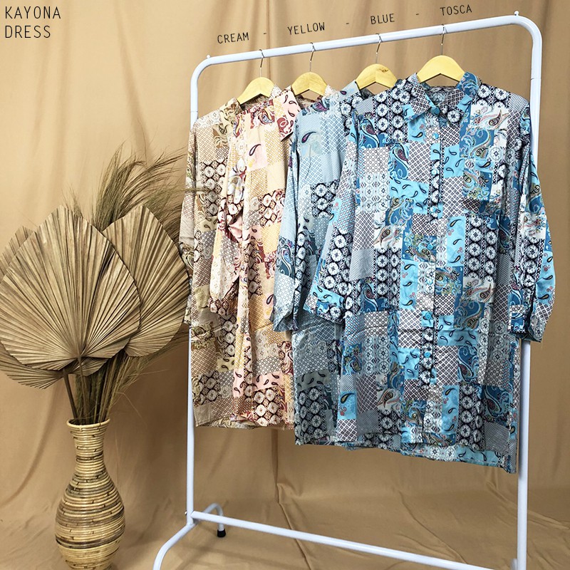 KAYONA DRESS - Dress Batik Wanita / Tunik Batik