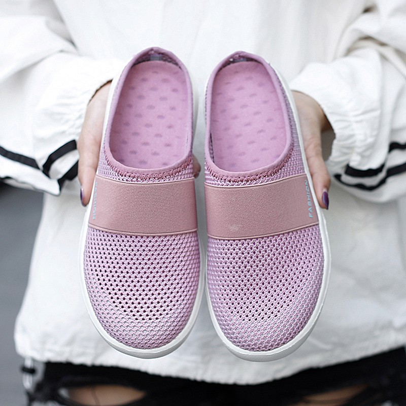 FOKU Sepatu Flatshoes Santai Wanita Slip On Korea Terbaru