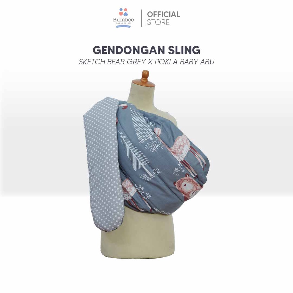 Bumbee Collection - Gendongan Sling Bahan Katun Jepang Sutra Toyobo Pre Order