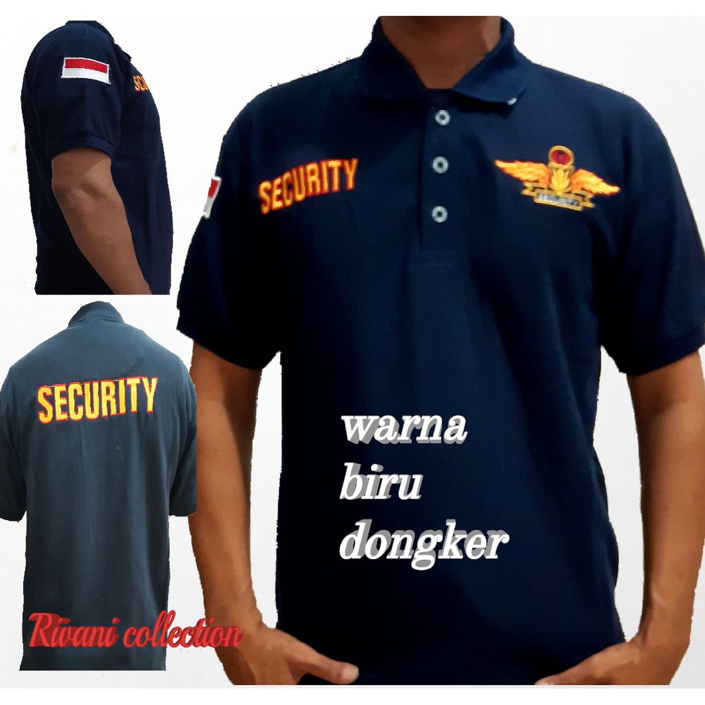 kaos security logo wings/kaos security nevi/kaos security/baju security/kaos satpam/baju satpam
