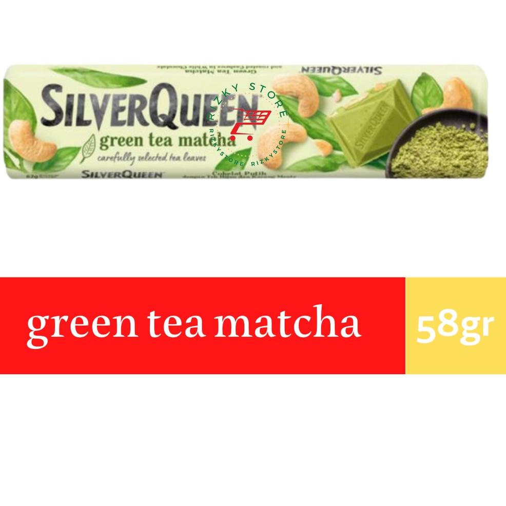 

[KODE GF9LC] SILVERQUEEN 58 GRAM, COKLAT GREEN TEA , ALMOND , MEDE, SILVER QUEEN