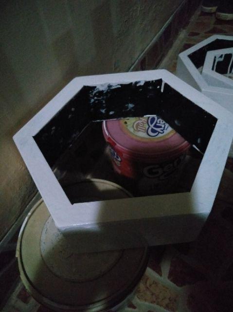 Rak Dinding Minimalis Hexagonal 3 Pcs