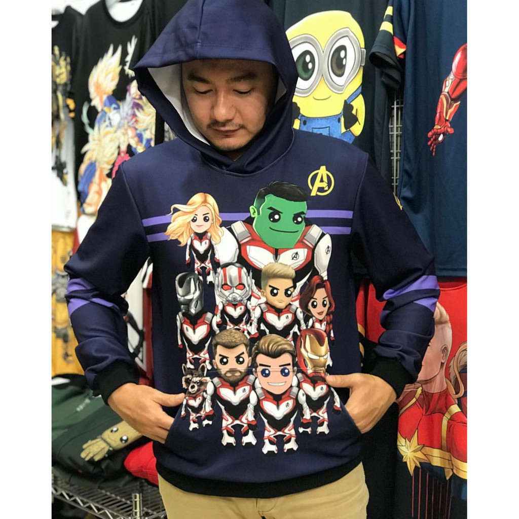 Sweater Hoodie Artofans Avengers Endgame Warna ungu