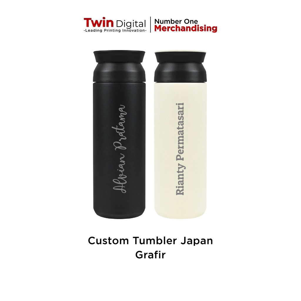 Jual Twindigital Tumbler Termos Stainless Japan 500ml Botol Minum Custom Grafir Japan Grafir 5554