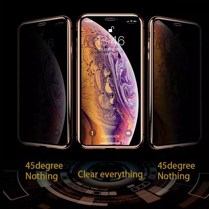 Kaca Magnetik Dua Sisi Anti Peeping Untuk Iphone 11 Pro Max Xs Max Xr Ix Iphone 7 Plus I6 I8