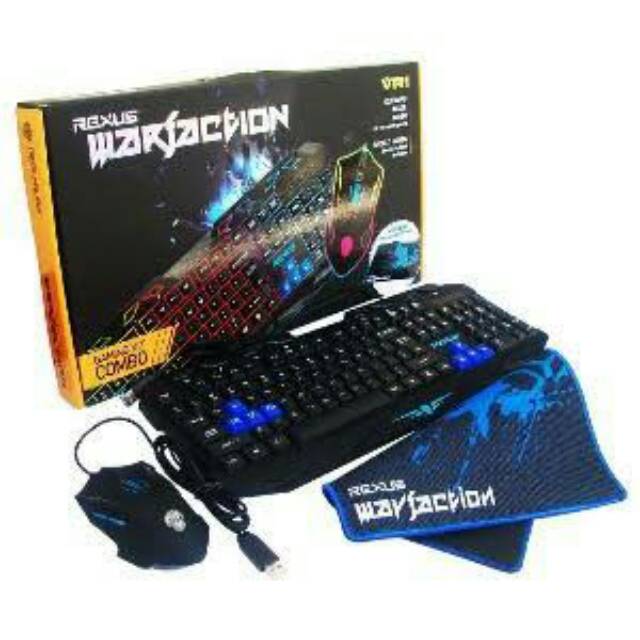 paket keyboard mouse gaming vr1 usb