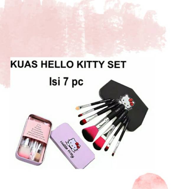 KUAS HELLO KITTY KALENG ISI 7 PCS