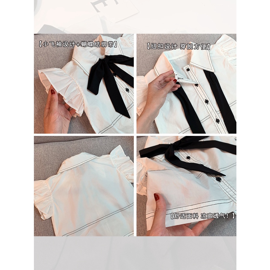 HappyOliver SET HILLARY BLACKWHITE EBV Baju Setelan Anak Perempuan Import Berkualitas