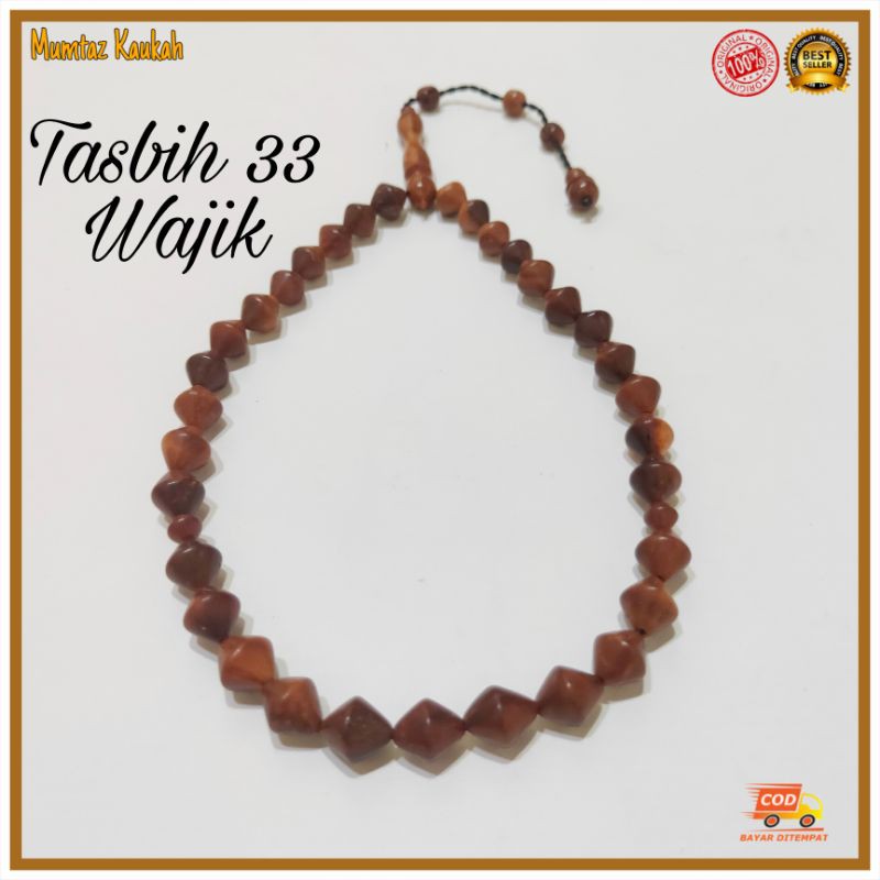 Tasbih kokka kaokah 33 wajik Gula Aren original kaoka kauka kaukah