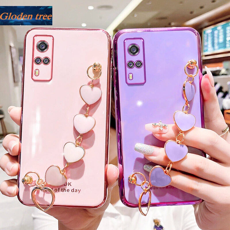 Case Pelindung Kamera Anti Jatuh Motif Pohon Emas Untuk Vivo Y51 2020 Y31 2021 Y51A Y53S 4G