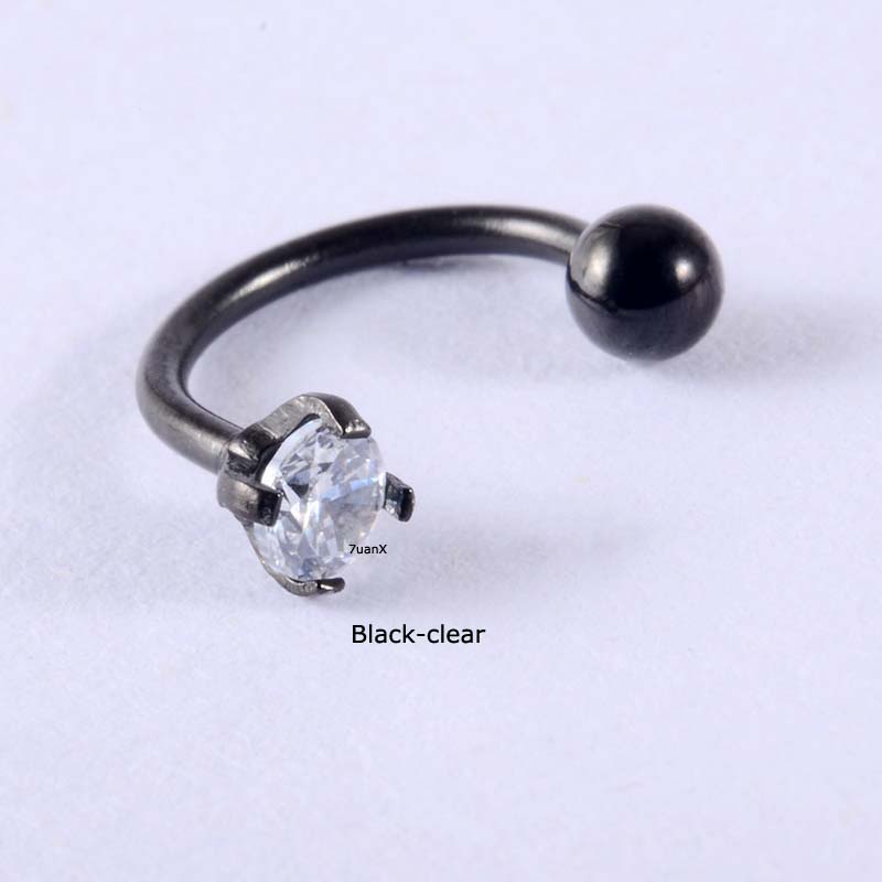 1 Piece Horse Shoe Ring Stainless Steel Helix Lobe Piercing Female 20 Gauge