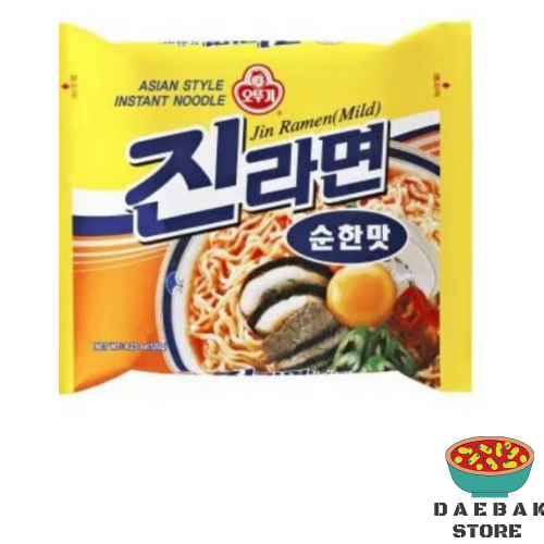 

Ottogi Korea Jin Ramyeon Hot Spicy Noodle Mie Kuah Korea Pedas dan Mild 120g