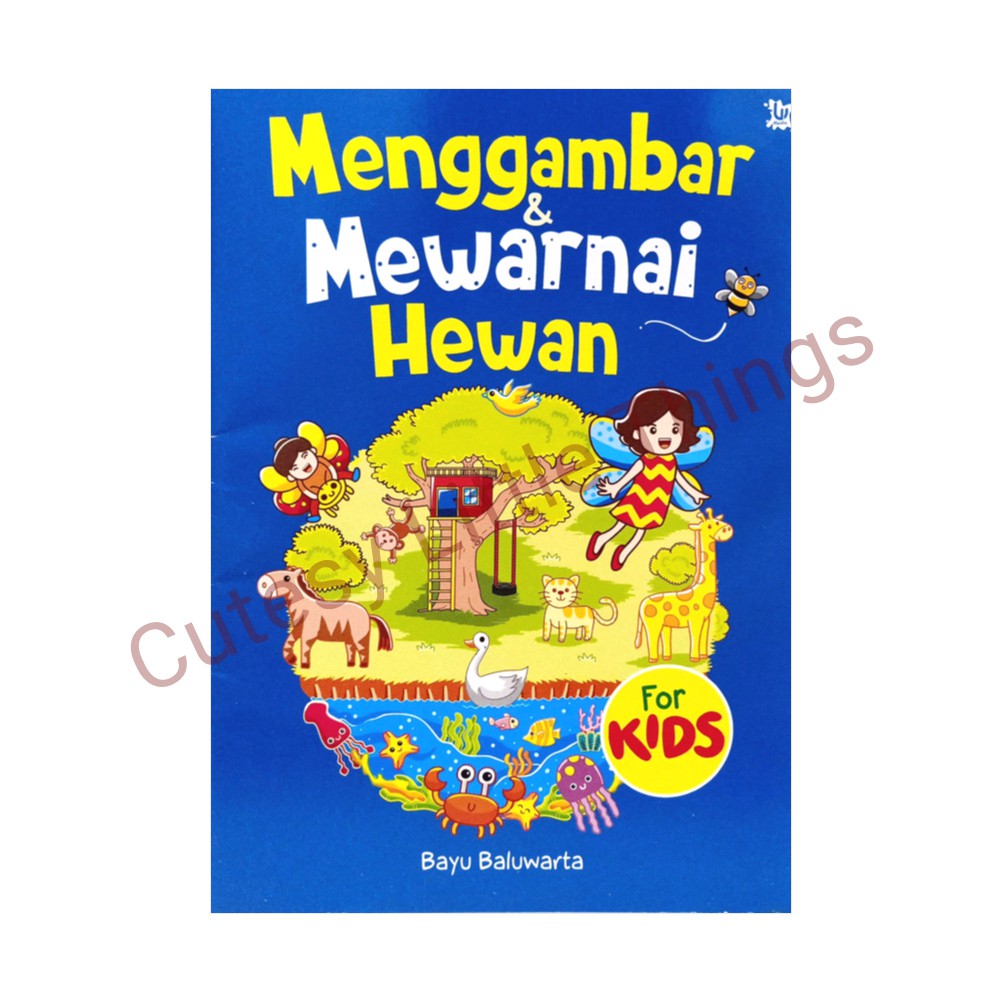 Buku Menggambar Mewarnai Hewan