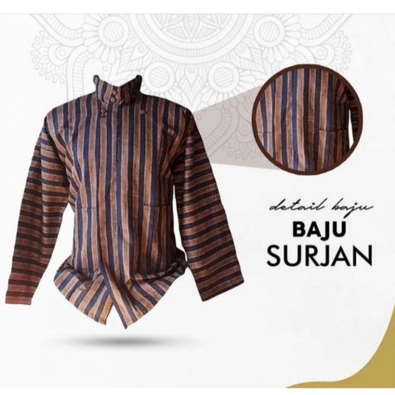 kebaya wanita Surjan lurik / baju sunan kalijaga / baju adat jawa / baju adat /surjan lurik