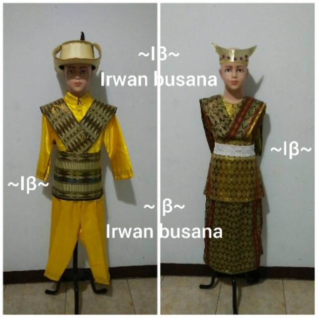Baju adat NTT anak2(motif songket random)