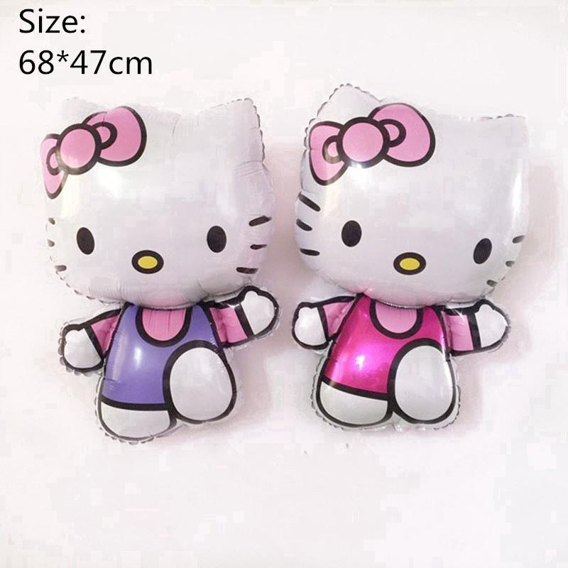 33Pcs Set Balon Desain Hello  Kitty  untuk Dekorasi  Pesta 