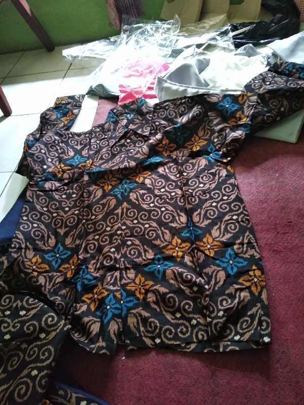 Couple Batik Andin Kemeja Dan Gamis Batik Bisa Pisah